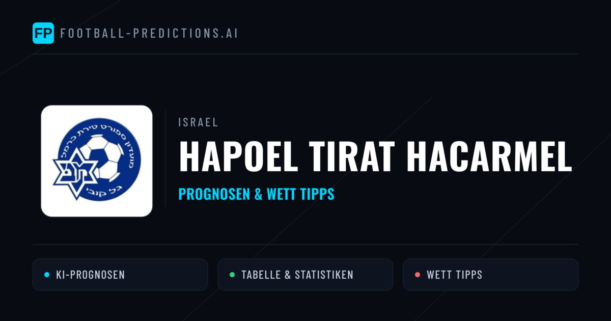 Hapoel Tirat HaCarmel Prognosen & Statistiken