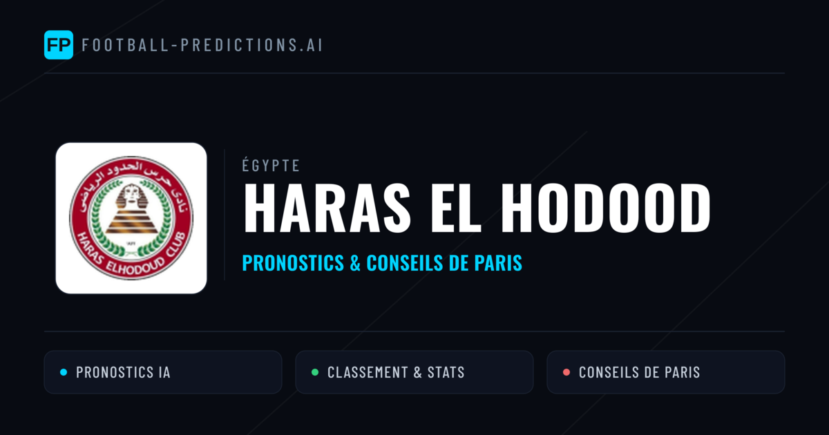 Haras El Hodood Pronostics & Statistiques