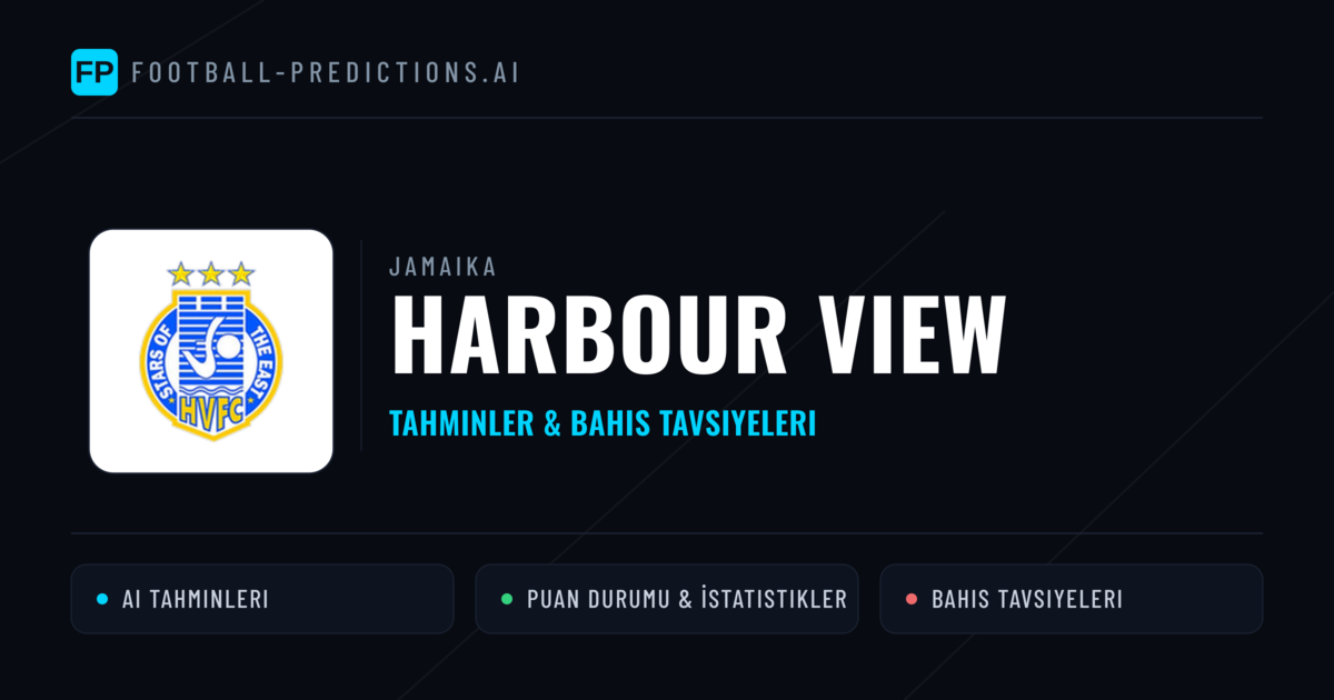 Harbour View Tahminleri & İstatistikler