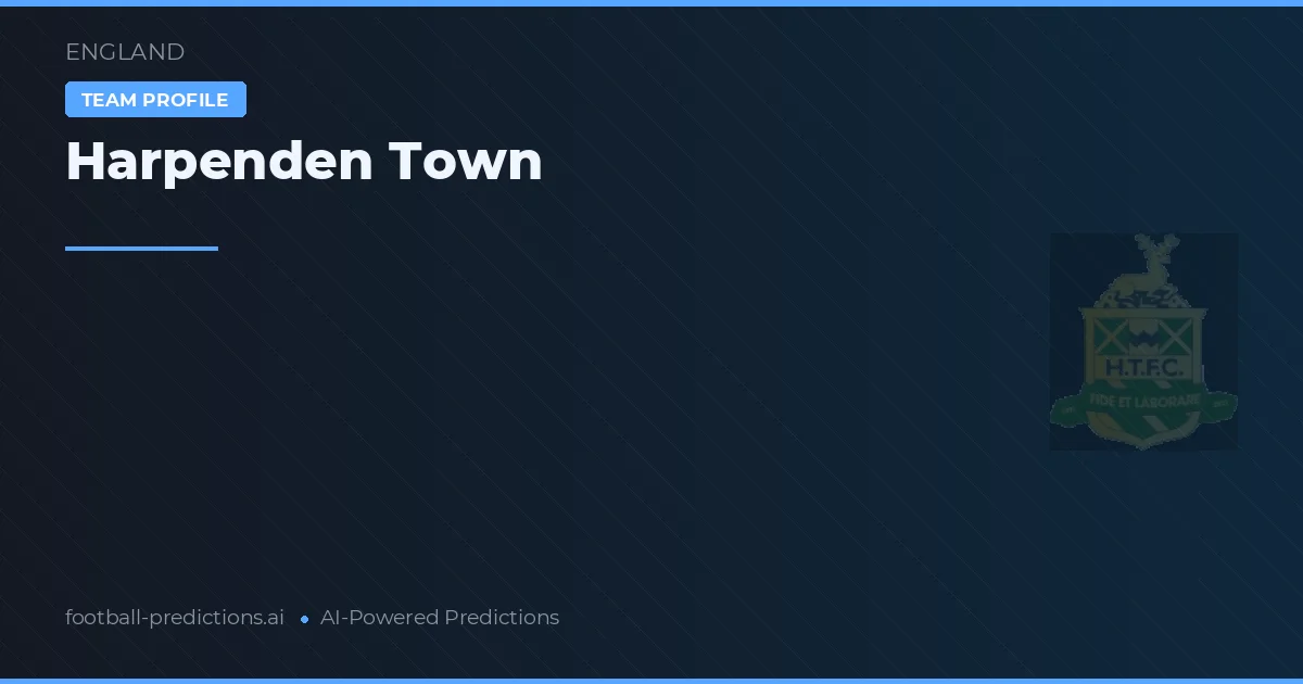 Harpenden Town Predictions & Stats