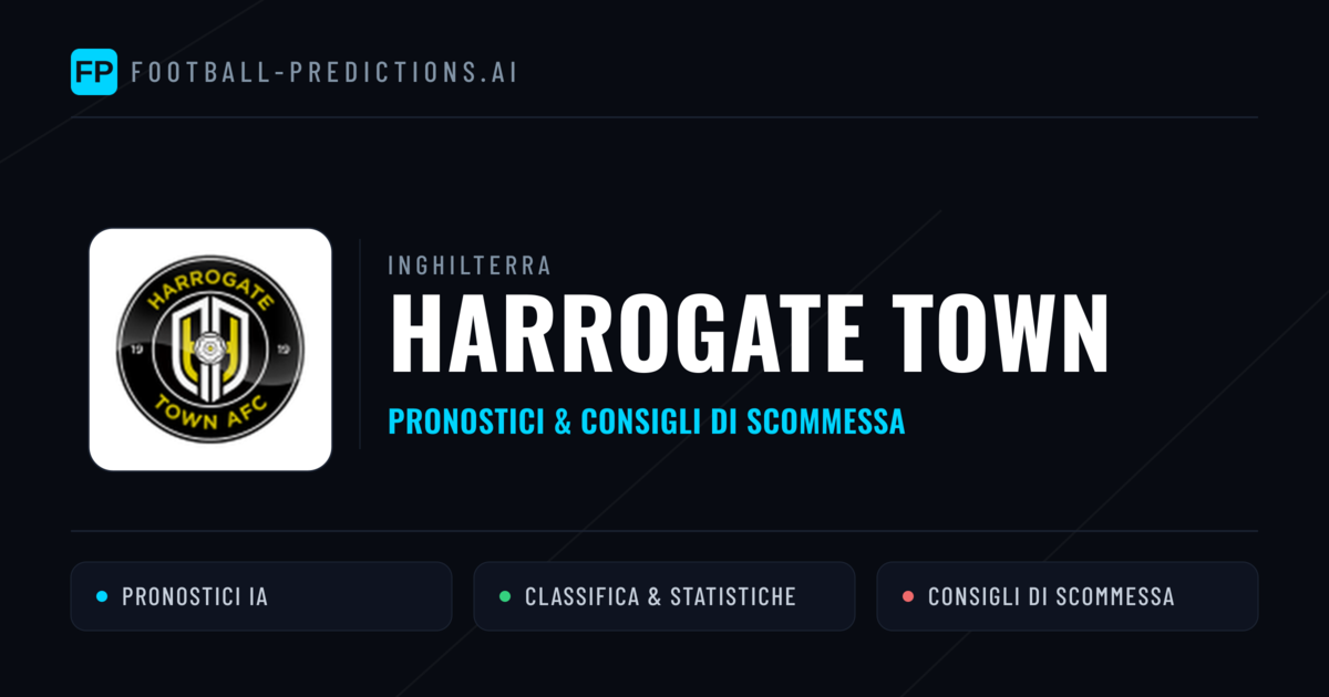 Pronostici e Statistiche Harrogate Town