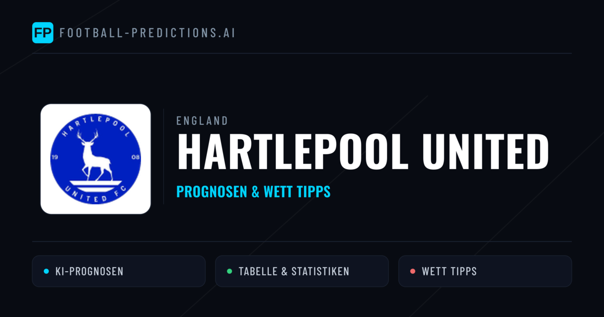 Hartlepool United Prognosen & Statistiken