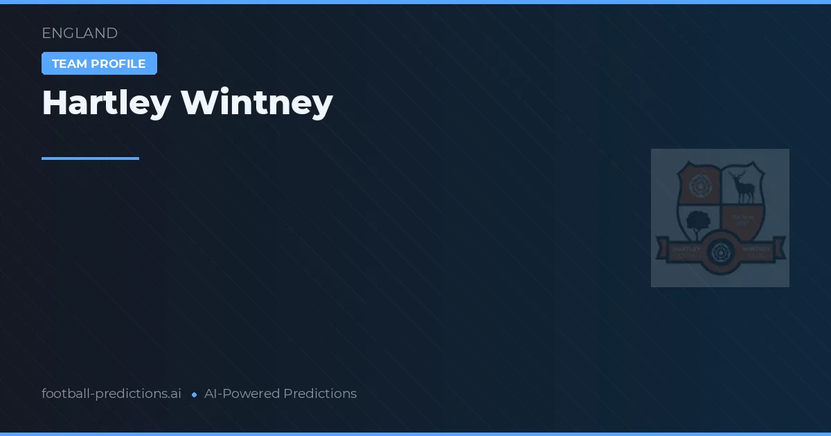 Hartley Wintney Pronostics & Statistiques