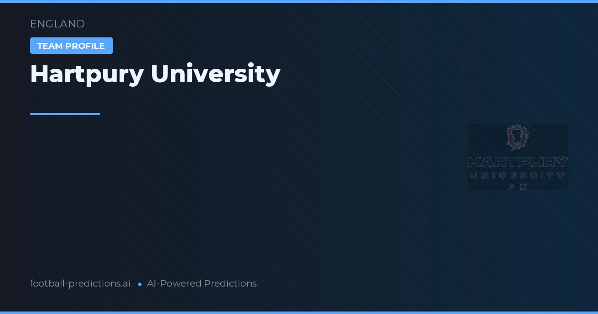 Hartpury University Predictions & Stats