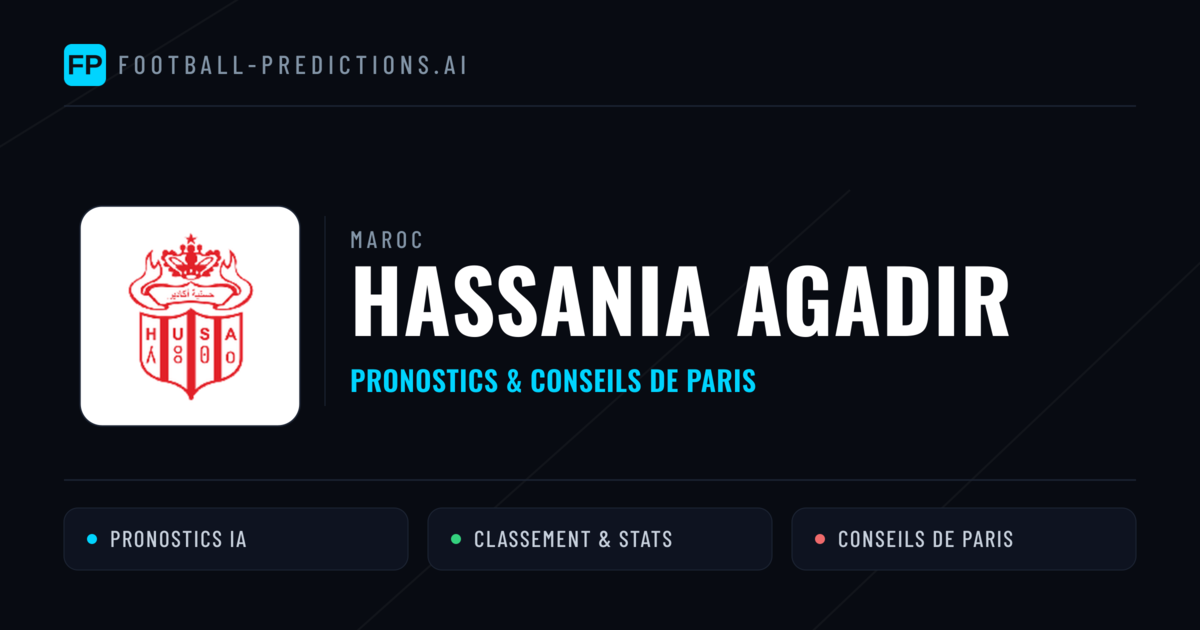 Hassania Agadir Pronostics & Statistiques