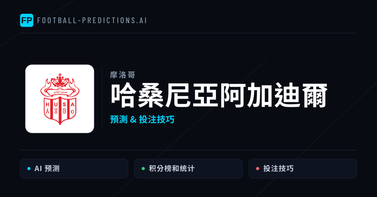 哈桑尼亞阿加迪爾 運彩分析|足球預測與數據