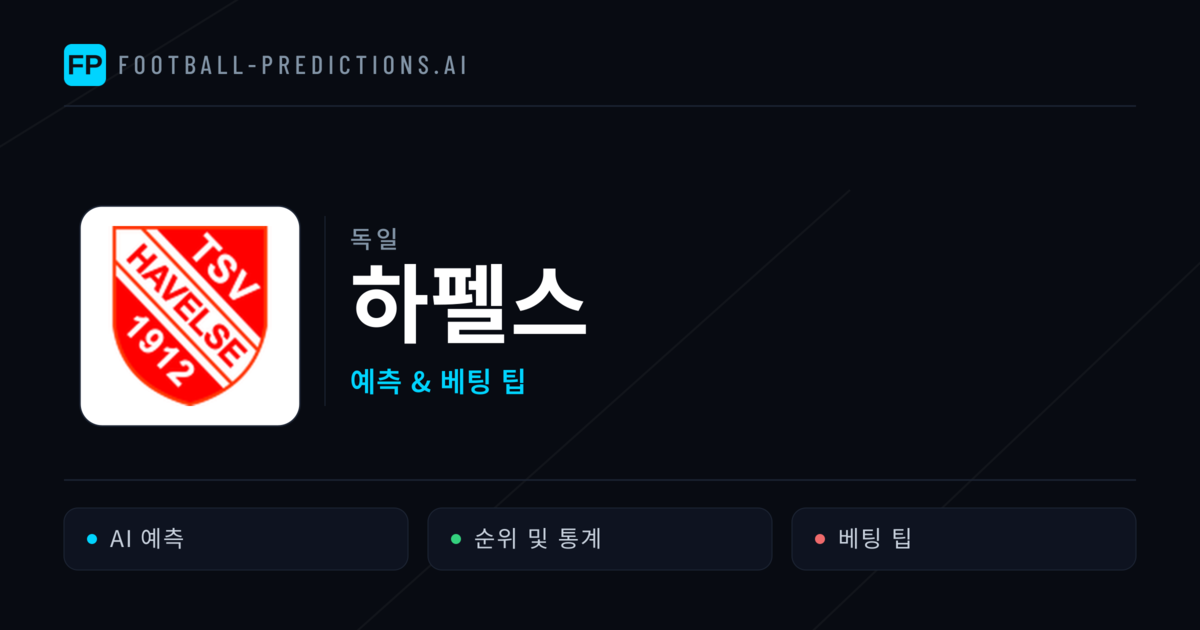 하펠스 축구 예측 & 통계