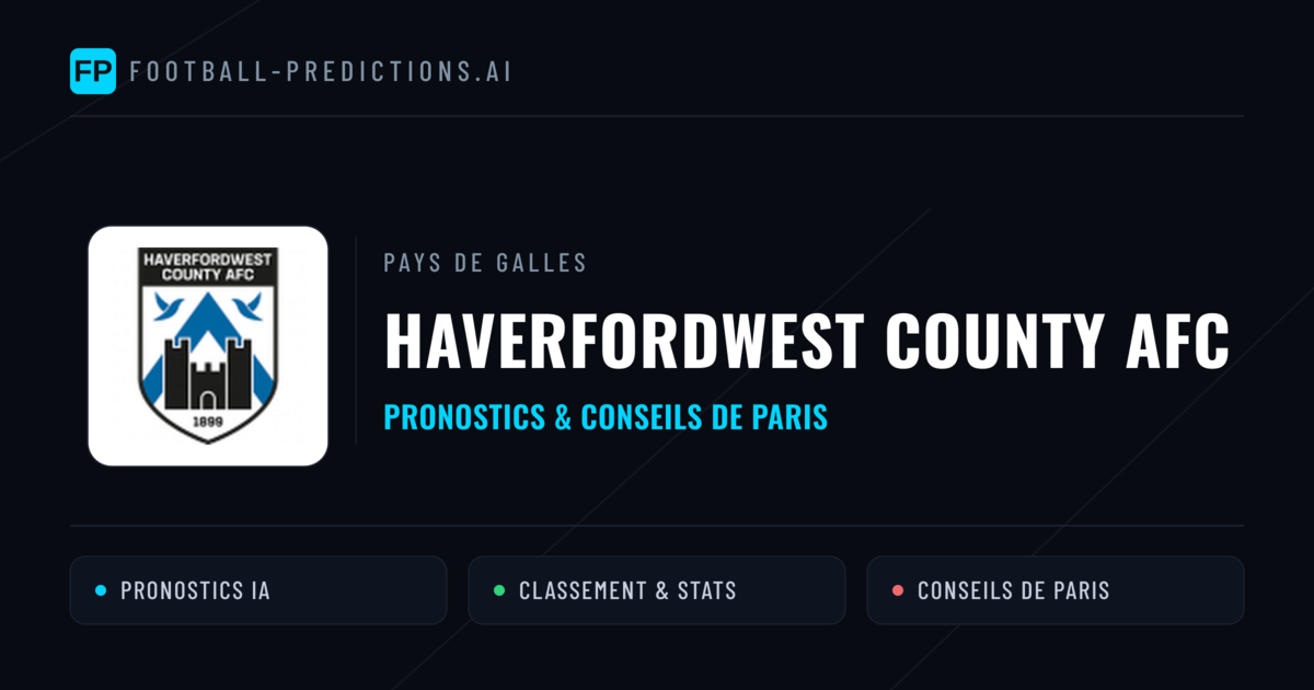 Haverfordwest County AFC Pronostics & Statistiques