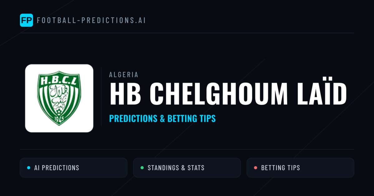 HB Chelghoum Laïd Predictions & Stats