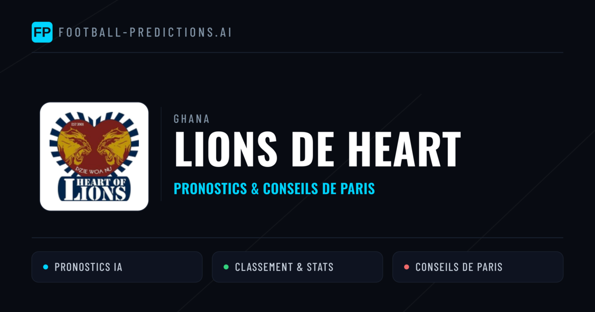 Lions de Heart Pronostics & Statistiques