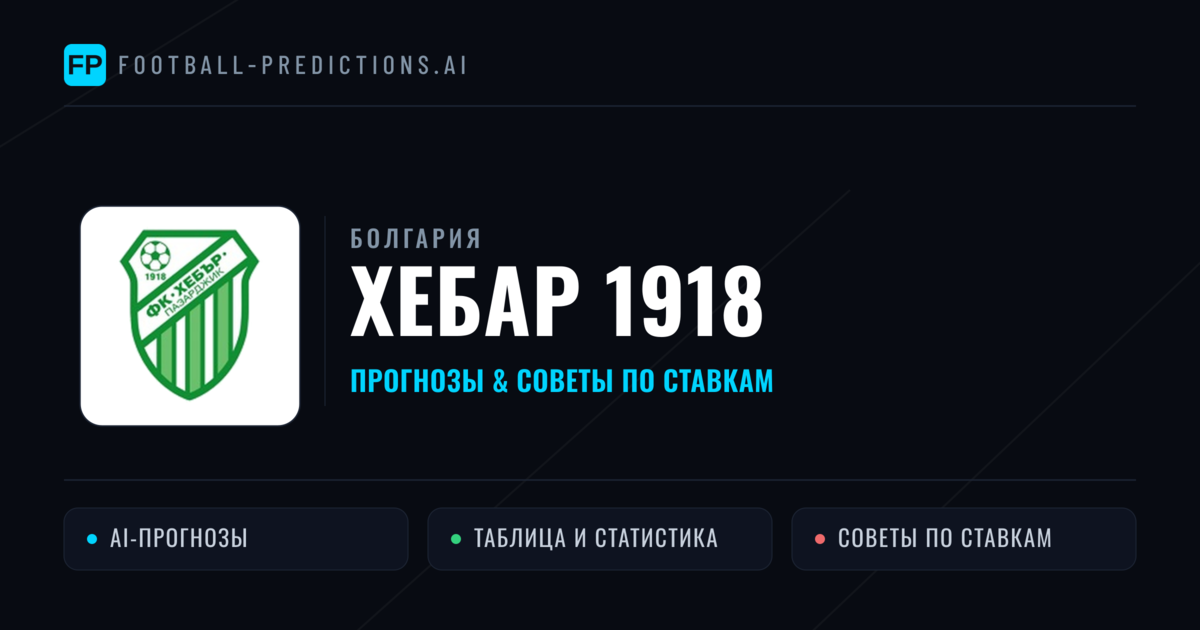 Хебар 1918 прогнозы и статистика