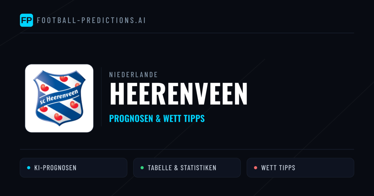 Heerenveen Prognosen & Statistiken