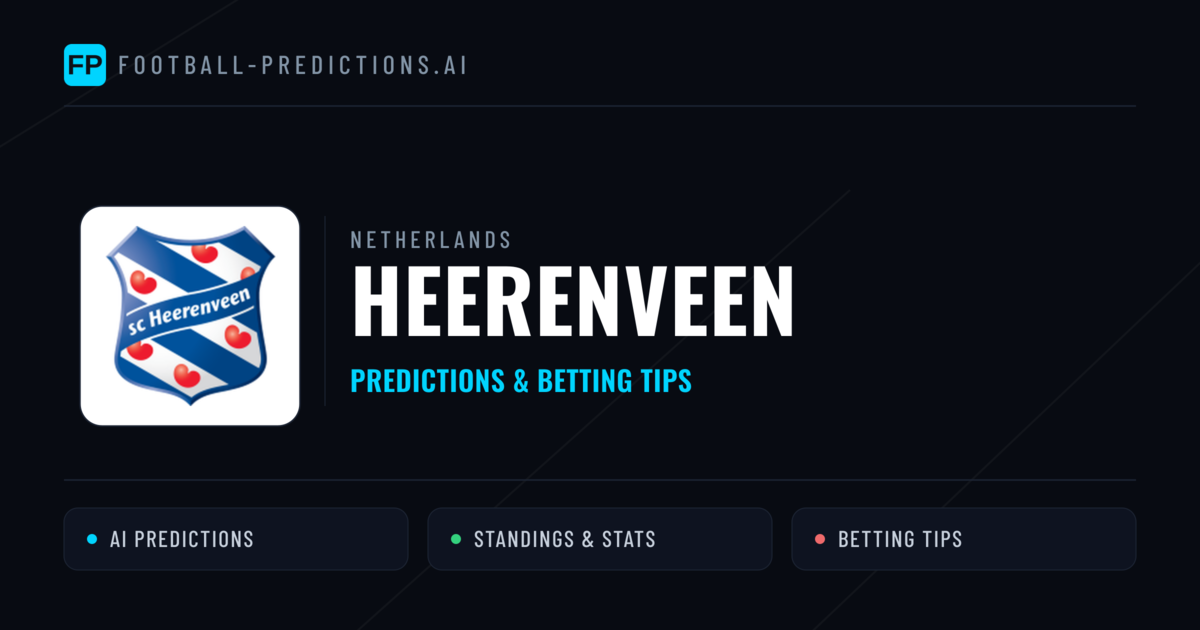 Heerenveen Predictions & Stats