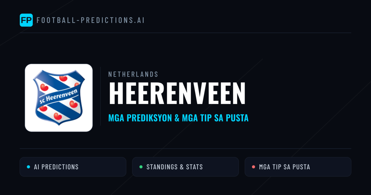 Heerenveen Predictions & Stats