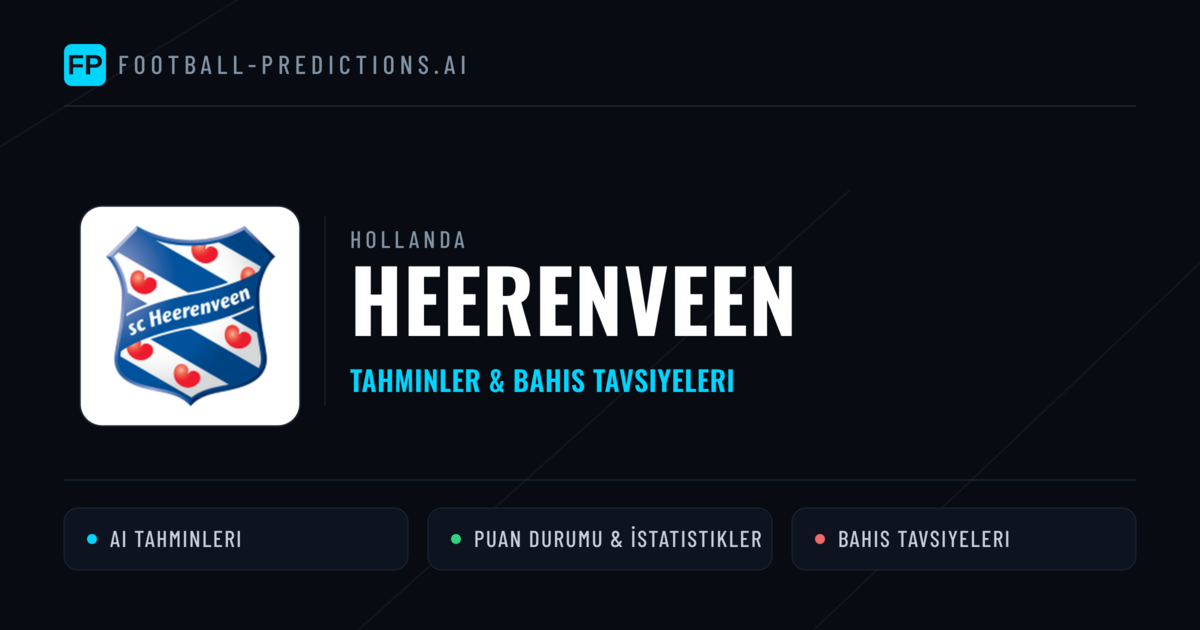 Heerenveen Tahminleri & İstatistikler