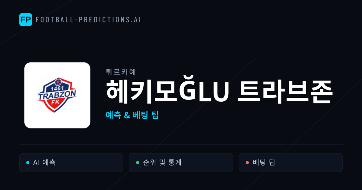 헤키모ğlu 트라브존 축구 예측 & 통계
