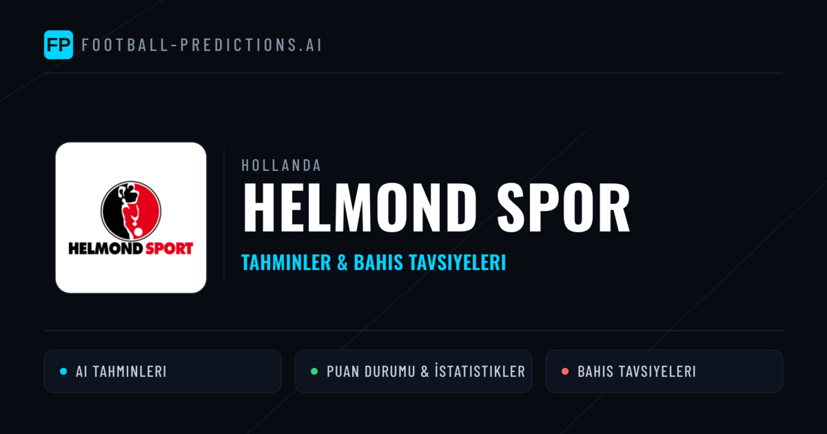Helmond Spor Tahminleri & İstatistikler