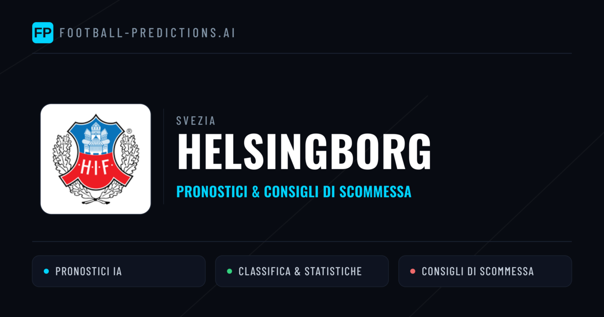Pronostici e Statistiche Helsingborg