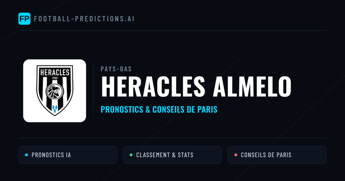 Heracles Almelo Pronostics & Statistiques