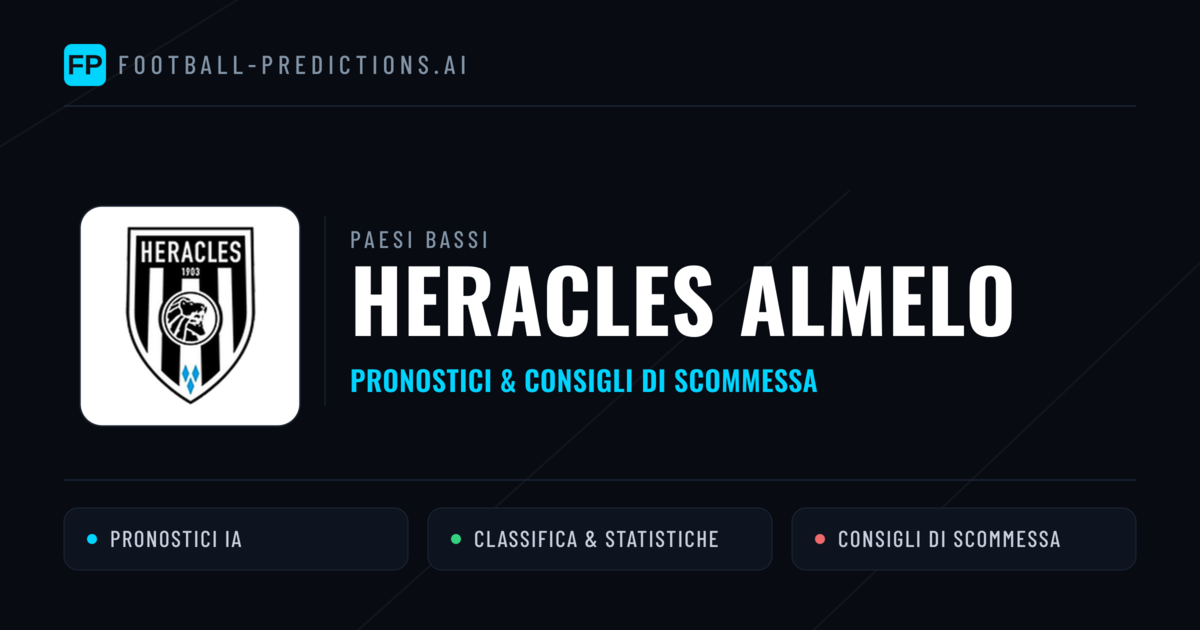 Pronostici e Statistiche Heracles Almelo