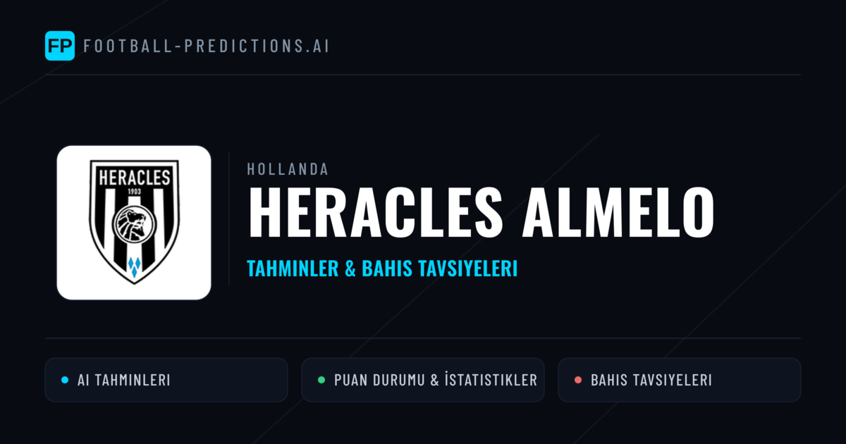 Heracles Almelo Tahminleri & İstatistikler