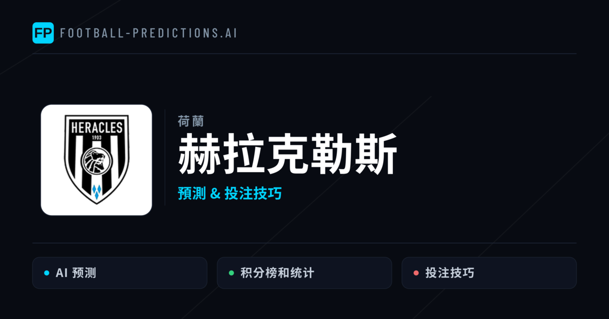 赫拉克勒斯 運彩分析｜足球預測與數據