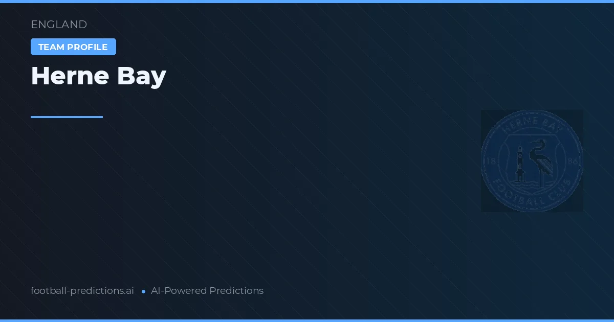 Herne Bay Prognosen & Statistiken