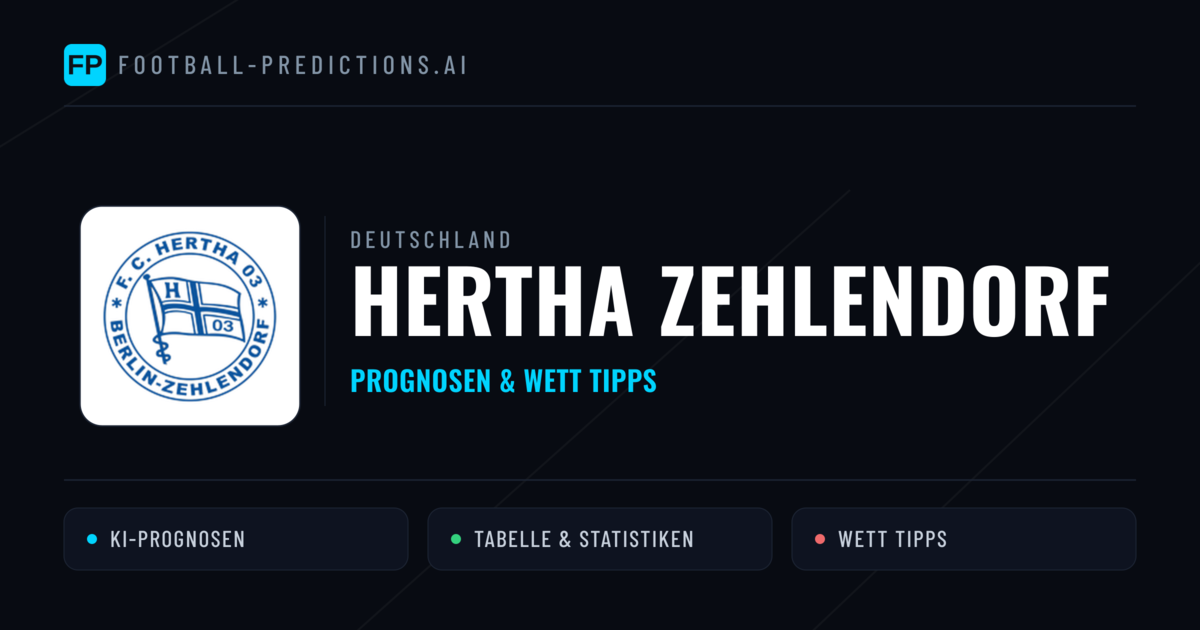 Hertha Zehlendorf Prognosen & Statistiken