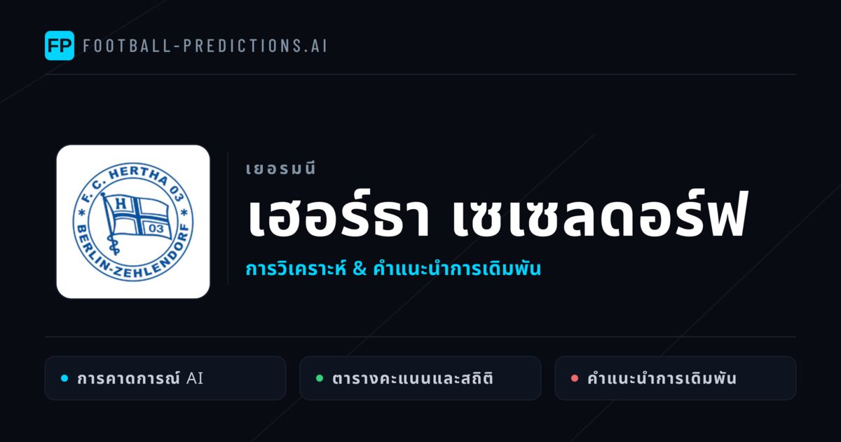 เฮอร์ธา เซเซลดอร์ฟ การวิเคราะห์และสถิติ