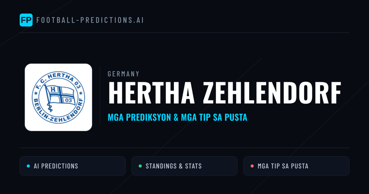 Hertha Zehlendorf Predictions & Stats
