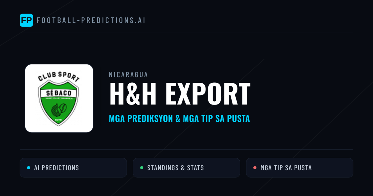 H&H Export Predictions & Stats