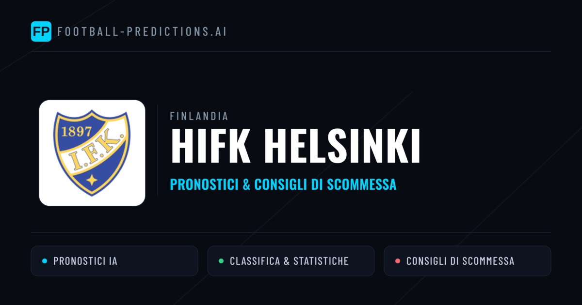 Pronostici e Statistiche HIFK Helsinki