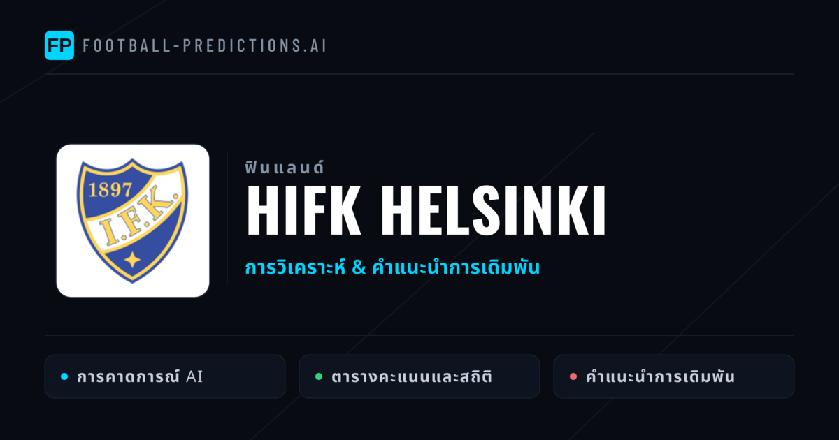 HIFK Helsinki การวิเคราะห์และสถิติ