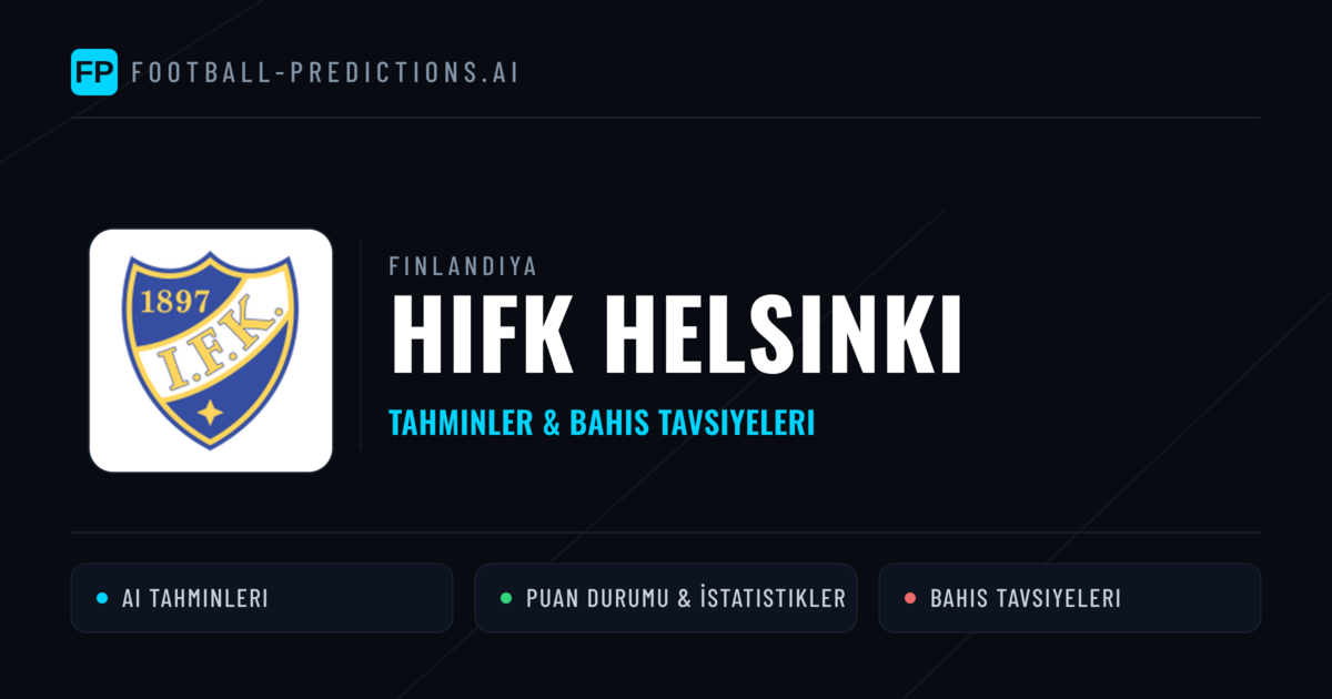 HIFK Helsinki Tahminleri & İstatistikler