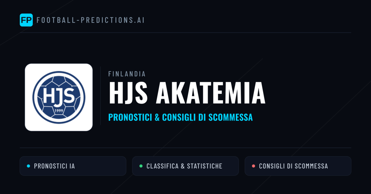 Pronostici e Statistiche HJS Akatemia