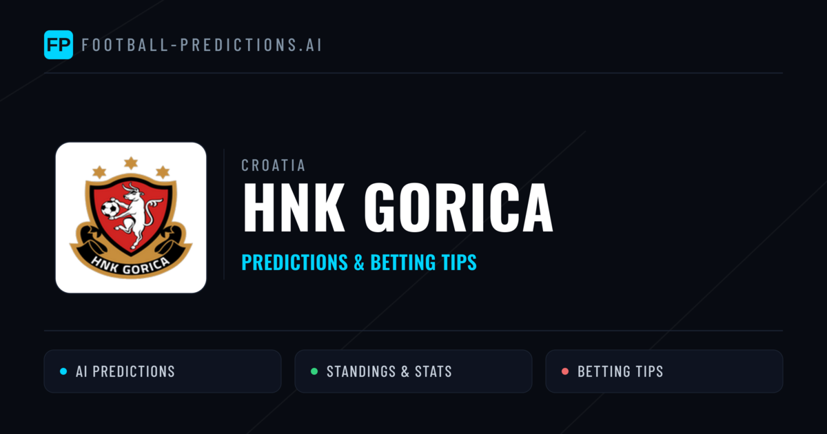 HNK Gorica Predictions & Stats