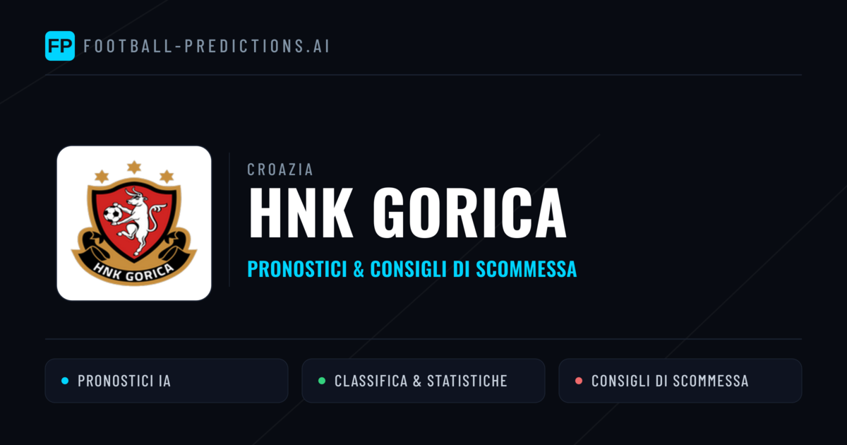 Pronostici e Statistiche HNK Gorica