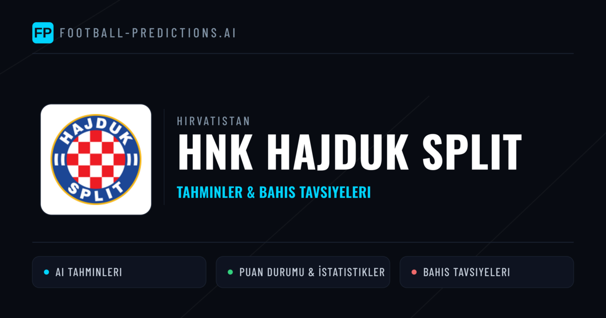 HNK Hajduk Split Tahminleri & İstatistikler