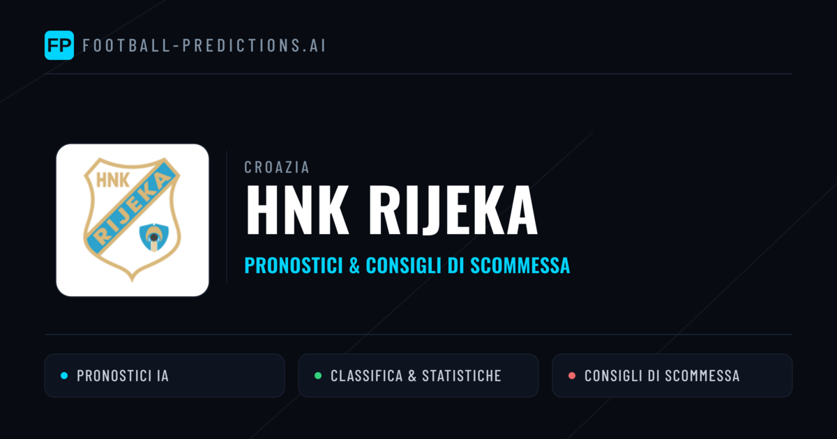 Pronostici e Statistiche HNK Rijeka