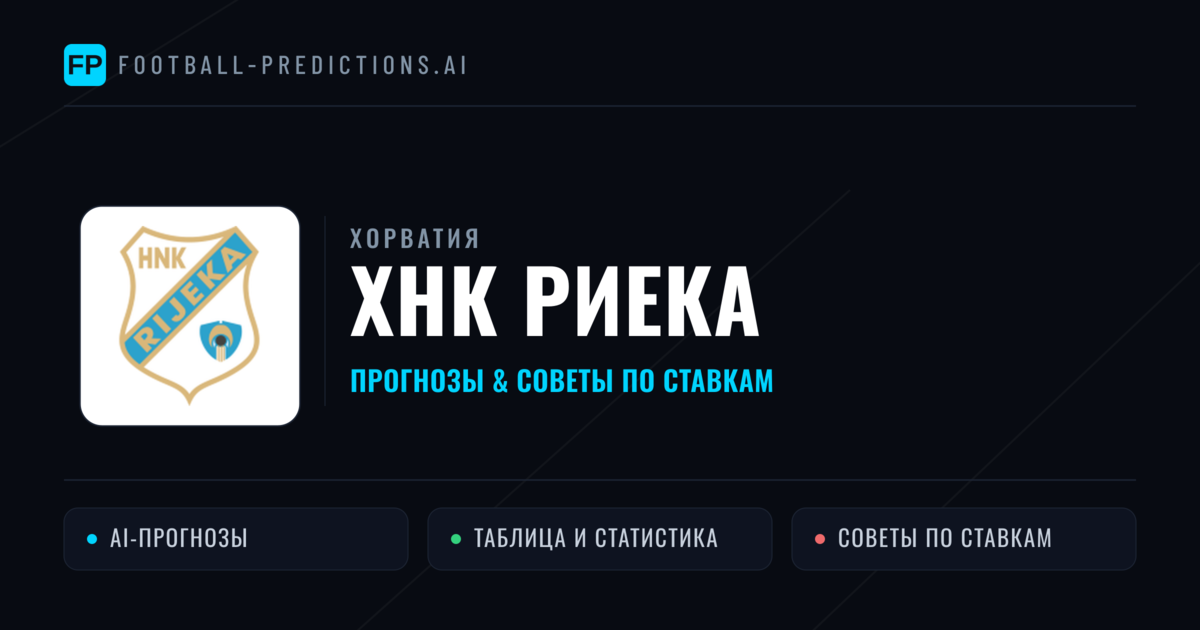 ХНК Риека прогнозы и статистика