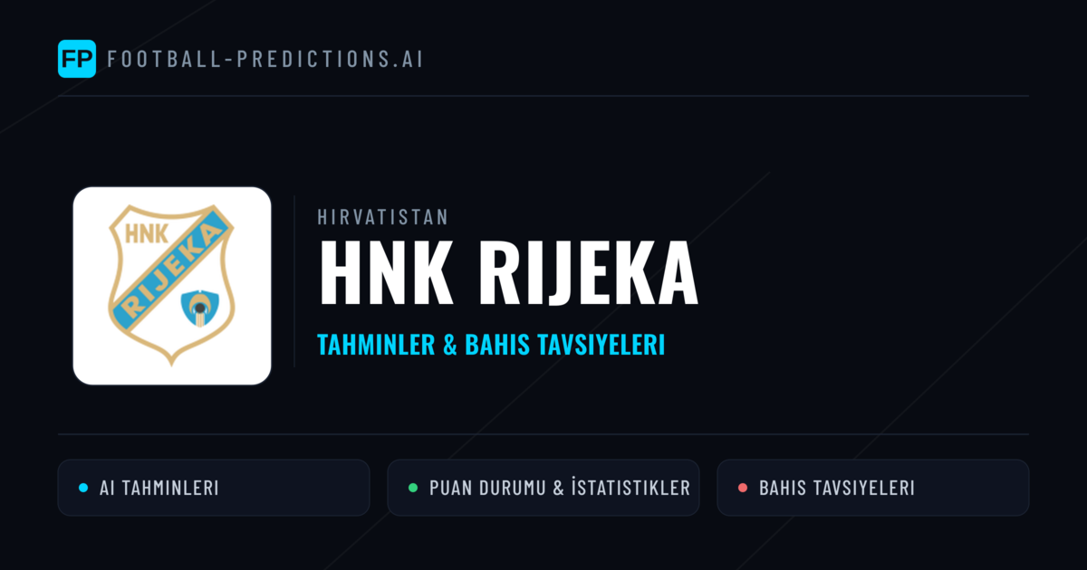 HNK Rijeka Tahminleri & İstatistikler