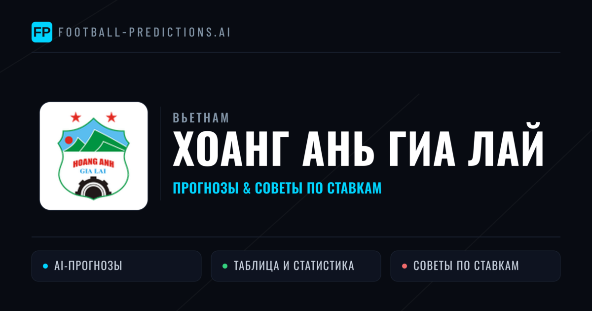 Хоанг Ань Гиа Лай прогнозы и статистика