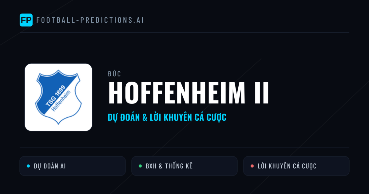 Hoffenheim II Dự đoán & Thống kê