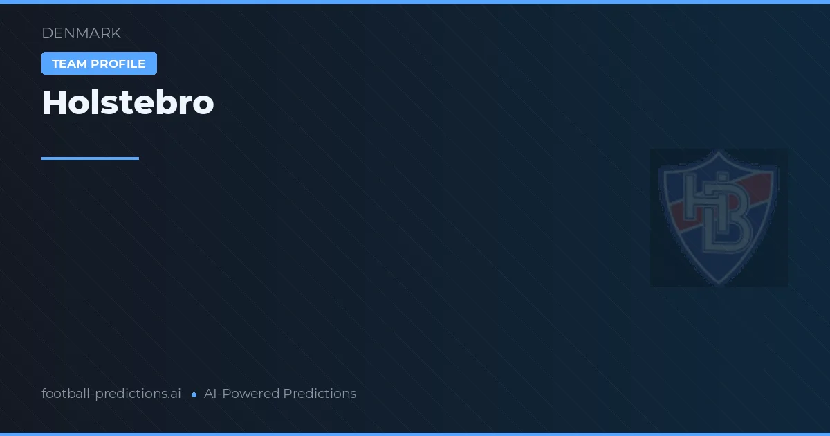 Holstebro Predictions & Stats