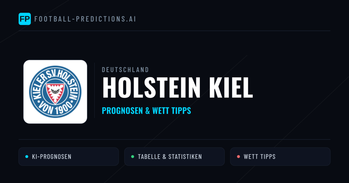 Holstein Kiel Prognosen & Statistiken