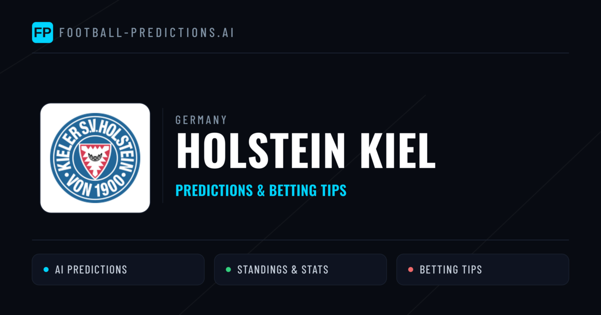 Holstein Kiel Predictions & Stats