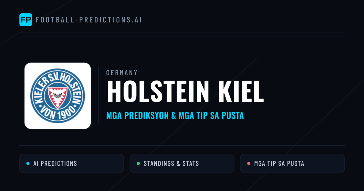 Holstein Kiel Predictions & Stats