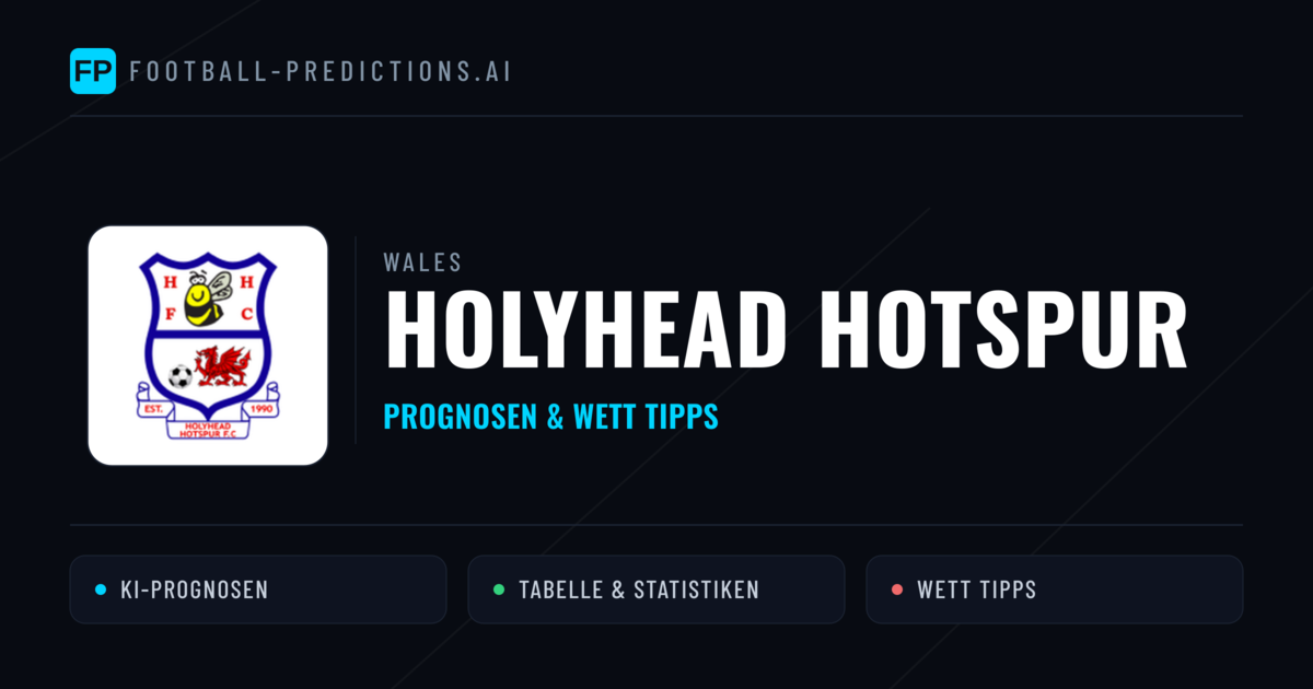 Holyhead Hotspur Prognosen & Statistiken