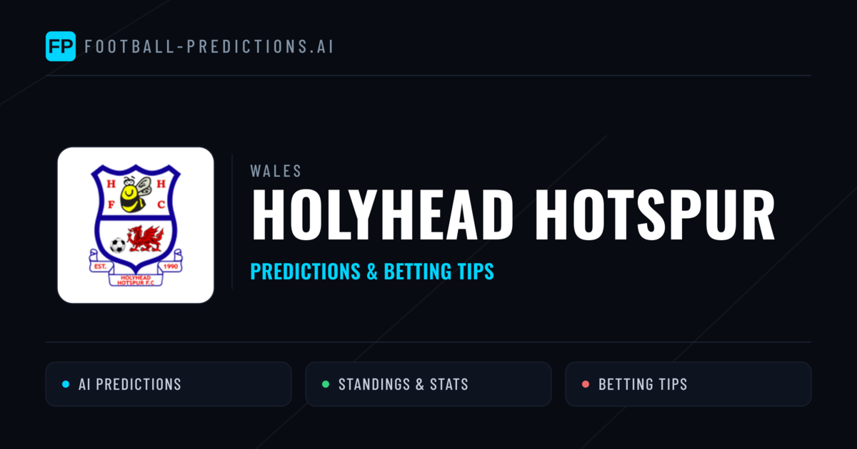 Holyhead Hotspur Predictions & Stats
