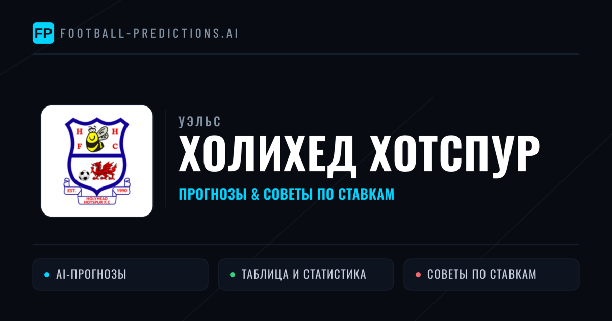 Холихед Хотспур прогнозы и статистика